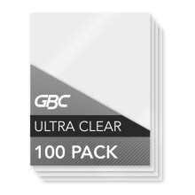 Feuilles de Laminage GBC, Pochettes Thermiques, Format Lettre, 5 Mil, UltraClear, 100 Pack (3200587)