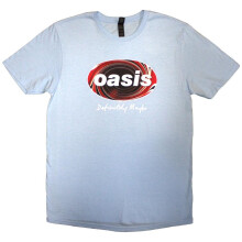 (XL, Light Blue) Oasis Unisex Adult Definitely Maybe Union Jack T-Shirt