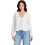 Guess GUESS Top Aida a Maniche Lunghe da Donna, Bianco Puro 1