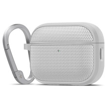 Spigen Hülle für AirPods Pro 3, Classic Fit für 3. Generation (2025), Premium Stoff mit Karabiner - Heather Gray
