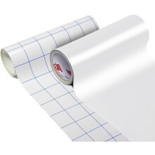 Vinilo Adhesivo Mate Blanco Permanente ORACAL 651 - 12" x 50ft con Papel de Transferencia