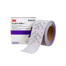 3M Cubitron II Hookit Lija Purple 34453, P800, 70 mm x 12 m, Patrón Multi-Hole, para Lijado Automotriz