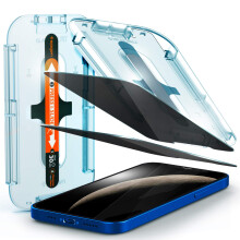 Spigen Härdat Glas Skärmskydd [GlasTR EZ FIT - Privatliv] För iPhone 12 / iPhone 12 Pro - 2 Pack