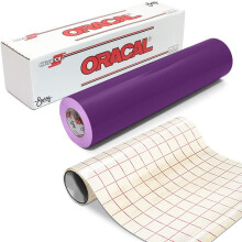 Vinilo Adhesivo ORACAL 651 Permanente Brillante - Violeta (12" x 50ft con Papel de Transferencia)