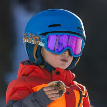 Giro Chico 2.0 Skidglasögon för Småbarn - Snowboardglasögon för Barn 2-4 - Svart Ashes Rem med Loden Grön Linse