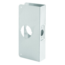 Prime-Line MP9551 RVS Enkele Boorgat Slot en Deurversterkingsplaat voor 1-3/4 in. Dikke Deuren