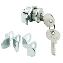 Prime-Line MP4944 Serratura per Cassetta Postale, 5-Cam, 5-Pin, 13/16 In. Filettato, Sinistra (Confezione Singola), Nichel