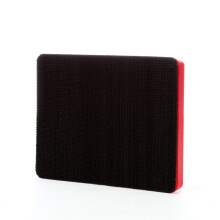 Cubitron Hookit Pad 20433, 3" x 4" x 1/2" Espuma Roja (Paquete de 1)
