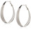 Guess Guess große ovale Glitzer Silber Creolen 1