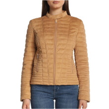 GUESS Damen Vona Jacke, Khaki Tan, Extra Large