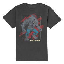 (M, Grey) DC Comics Unisex Adult King Shark Cotton T-Shirt