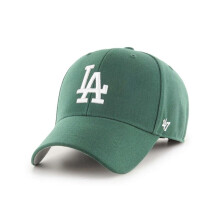47 Los Angeles Dodgers MVP Justerbar Velcroback Mörkgrön Kepa med Vit Logga