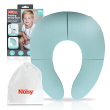 Nuby Seggiolino da Toilette Pieghevole, 18+ Mesi, in Aqua