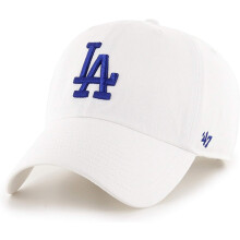47 MLB Vit Lagsfärg Primära Logotyp Justerbar Keps, Vuxen En Storlek - Los Angeles Dodgers Vit
