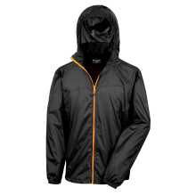 (M, Black / Orange) Result Unisex HDi Quest Hydradri Lightweight Waterproof Jacket