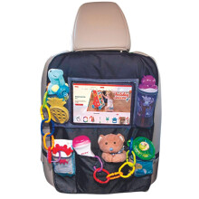 Set Organizzatore da Auto Nuby: Supporto per Tablet, Tasche e 5 Ganci per Accessori | Facile da Pulire Nero