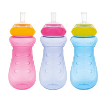 Taza Nuby Sports Sipper | Taza para Niños a Prueba de Fugas con Pitorro de Silicona Suave