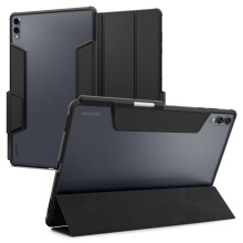 Spigen für Galaxy Tab S11 Ultra Hülle (2025), Ultra Hybrid Pro, transparent Rückseite, S Pen Halter, 14.6 Zoll, Schwarz
