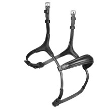 (Cob, Black) Velociti Lusso Leather Horse Cavesson Noseband
