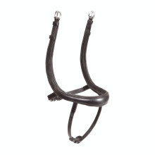 (Full, Havana) Velociti Ergonomic Leather Curved Horse Flash Noseband