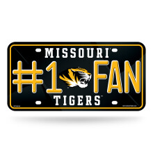 Rico Industries NCAA Missouri Tigers #1 Fan Metallskyltskylt 6 x 11,5-"