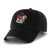 47 NCAA Georgia Bulldogs Herrar Clean Up Justerbar Keps, Svart Alternativ, One Size
