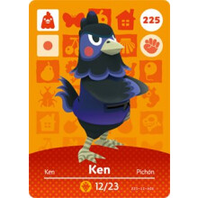 Ken - Nintendo Animal Crossing Happy Home Designer Amiibo Kort - 225