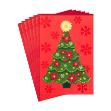 Cartes de Noël Hallmark, Sapin de Noël (6 cartes avec enveloppes)