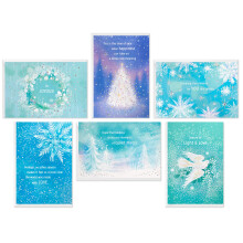Cartes de vœux de Noël Hallmark, Assortiment Saison de Lumière et d'Amour (6 Designs, 36 Cartes avec Enveloppes)
