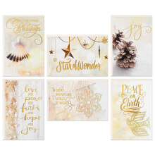 Cartes de Noël religieuses Hallmark en boîte, Bénédictions de Noël (6 designs, 24 cartes avec enveloppes)