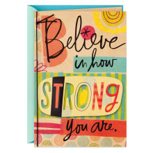 Tarjeta de ánimo Hallmark (Cree en lo fuerte que eres) (0399RZB1239)