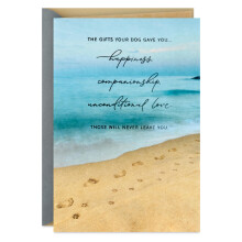 Hallmark Sympathy Card for Loss of Dog (A Faithful Friend to Treasure)