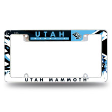 Rico Industries NHL Hockey Utah Mammoth Standard 12" x 6" Chromatisk Bilregistreringsskylt Ram