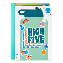 Hallmark Barnkort med Klistermärke (High Five Decal) för Son, Dotter, Barnbarn