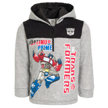 Transformers Optimus Prime Pojkar Fleece Halvdragkedja Hoodie Grå 7-8