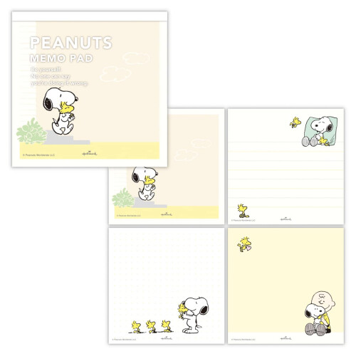 Hallmark 812287 Snoopy Blocknot, Gul