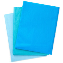 Hallmark Royal Blauw, Turquoise en Lichtblauw Bulk Tissue Papier (90 Vellen) voor Verjaardagen, Hanukkah, Vaderdag
