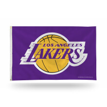 Rico Industries NBA 3-Foot by 5-Foot Ensidig Bannerflagga med Öglor, Los Angeles Lakers - Lila