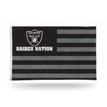 Rico Industries NFL Las Vegas Raiders 3' x 5' Banner Flag - Inomhus eller Utomhus - Heminredning