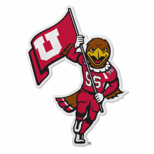 Rico Industries Pennant a Forma di Mascotte NCAA Utah Utes - Decorazione per Casa - Feltro Morbido, 18x0.10x18