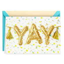 Hallmark Signature Afstudeerkaart (Yay Balloons)