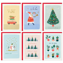 Hallmark Söt Boxad Julkort Assortiment (24 Kort och Kuvert)