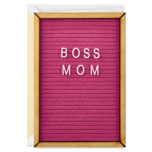 Hallmark Signature Mors Dags Kort (Boss Mom Känsla Bokstavstavla)