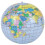 Rhode Island Novelty Inflatable Globe Replica 16-inch 1