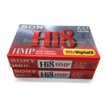 Sony Hi 8mm HMP Bande Vidéo Particule Métallique (120 Min.) 2-Pack