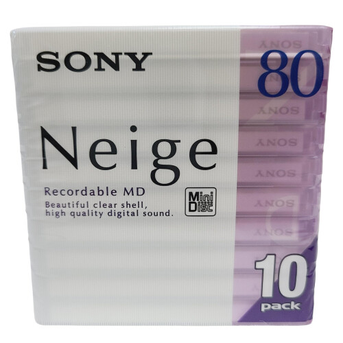 Sony Sony Neige 80 Minuters Tom Minidisc 10-pack