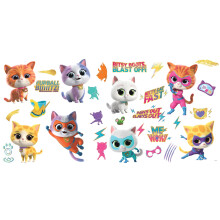 RoomMates RMK5541SCS Disney Junior SuperKitties Wandaufkleber