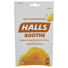 HALLS Hustenbonbons mit Honig-Menthol-Geschmack, 1 Beutel (30 Bonbons)