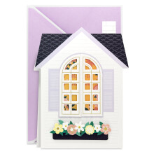 Carte pour la Fête des Mères Hallmark avec Maison et Fenêtres Mobiles