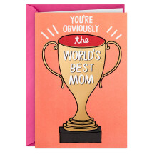 Hallmark Shoebox Grappige Moederdagkaart van Zoon of Dochter (Beste Mama Trofee)